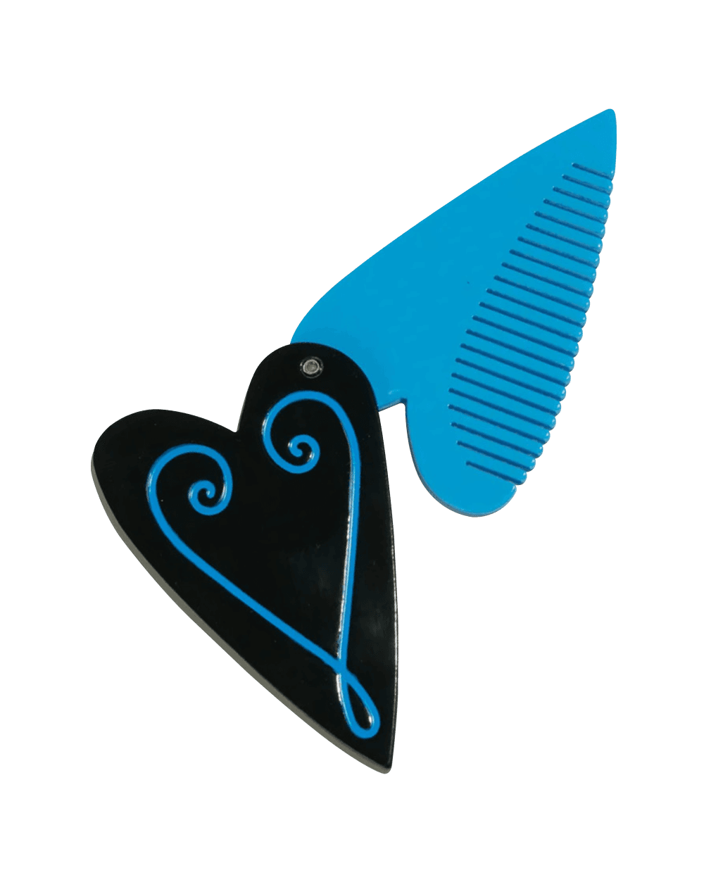 Mini Heart comb mirror