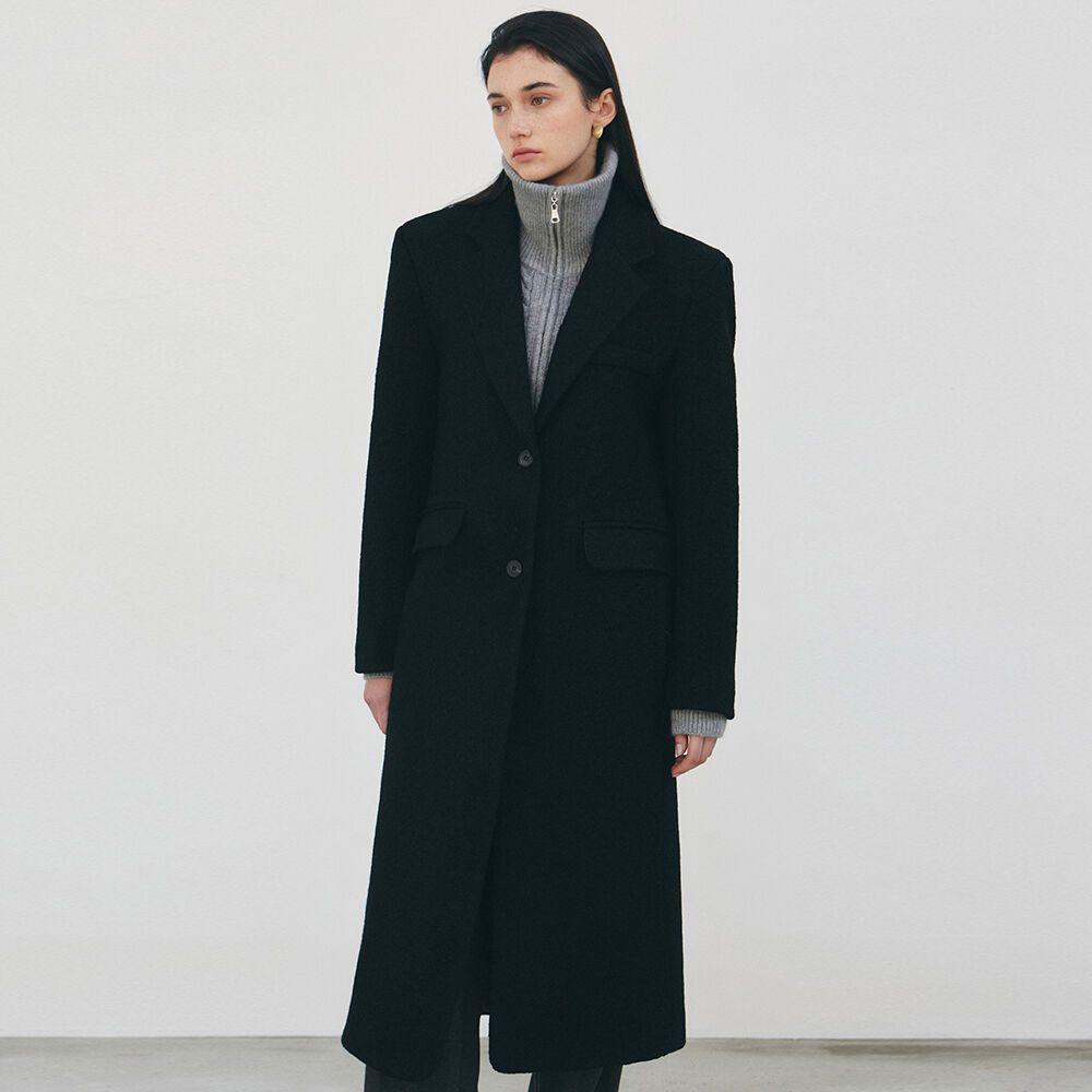 TWO WAY WOOL LONG COAT_BLACK