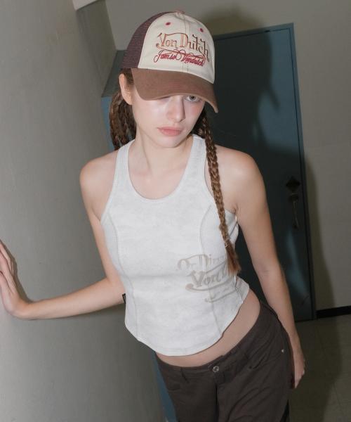 [VONDUTCH] VINTAGE GRAPHIC SLEEVELESS [WHITE]