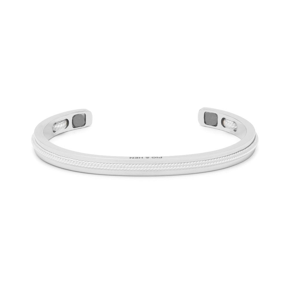 피그앤헨 나바크 6 팔찌 - 화이트X라이트그레이X실버