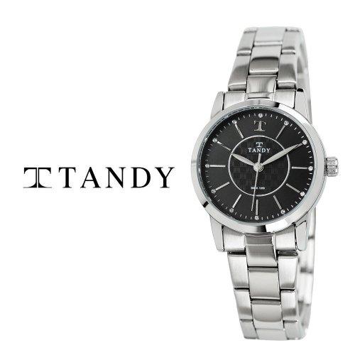 [TANDY] 탠디 시그니쳐 럭셔리 메탈 (스와로브스키 식입) T-3915 블랙 여자손목시계