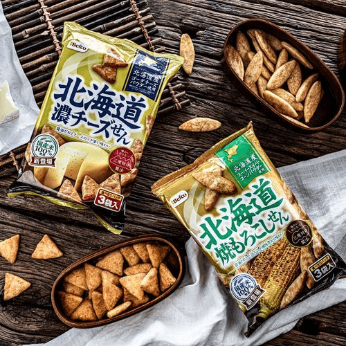 베프코 센베 스낵 2종 구운옥수수 치즈