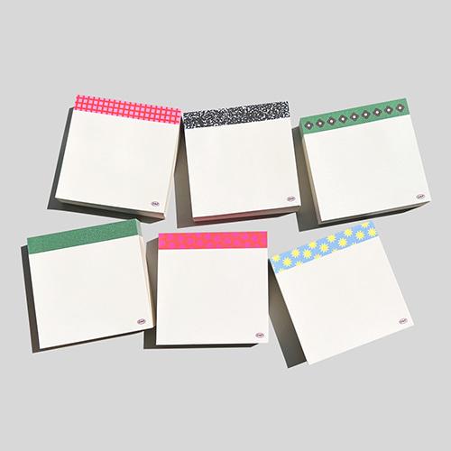 deep forest pattern, jumbo memo pad