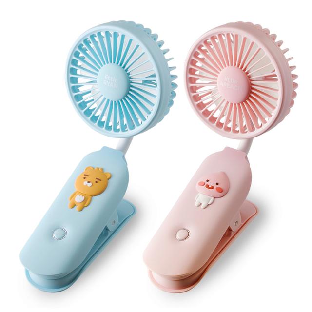 [한정수량] 카카오프렌즈 리틀프렌즈 집게형 휴대용 선풍기 리틀라이언 리틀어피치