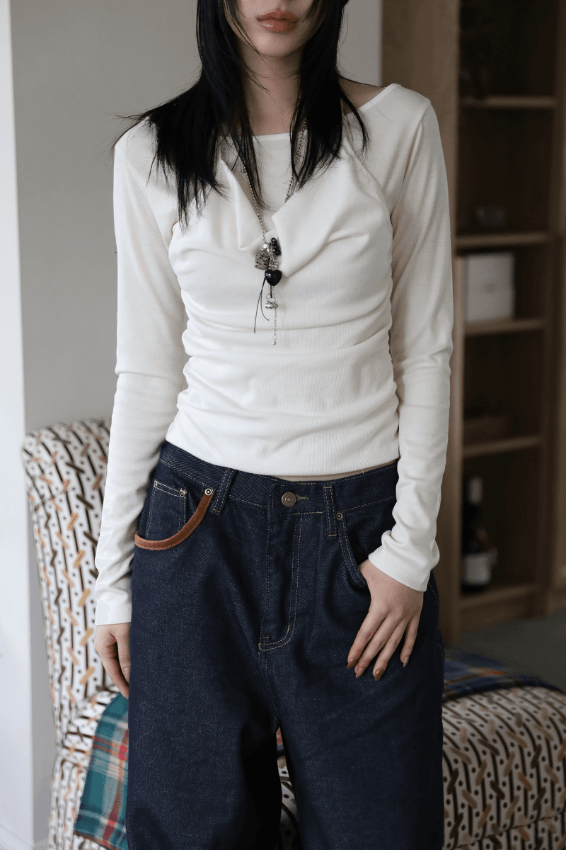 디얼 레이어드 홀터 티