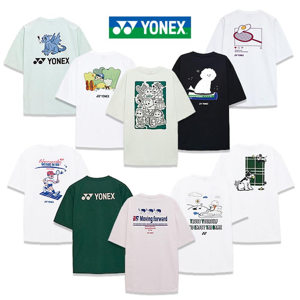 요넥스 오버핏 배드민턴 캐주얼 공용 반팔 티셔츠