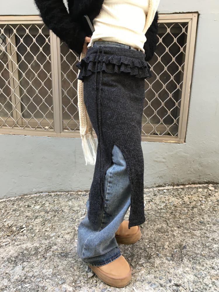 르아 레이어드 스커트 [3color]