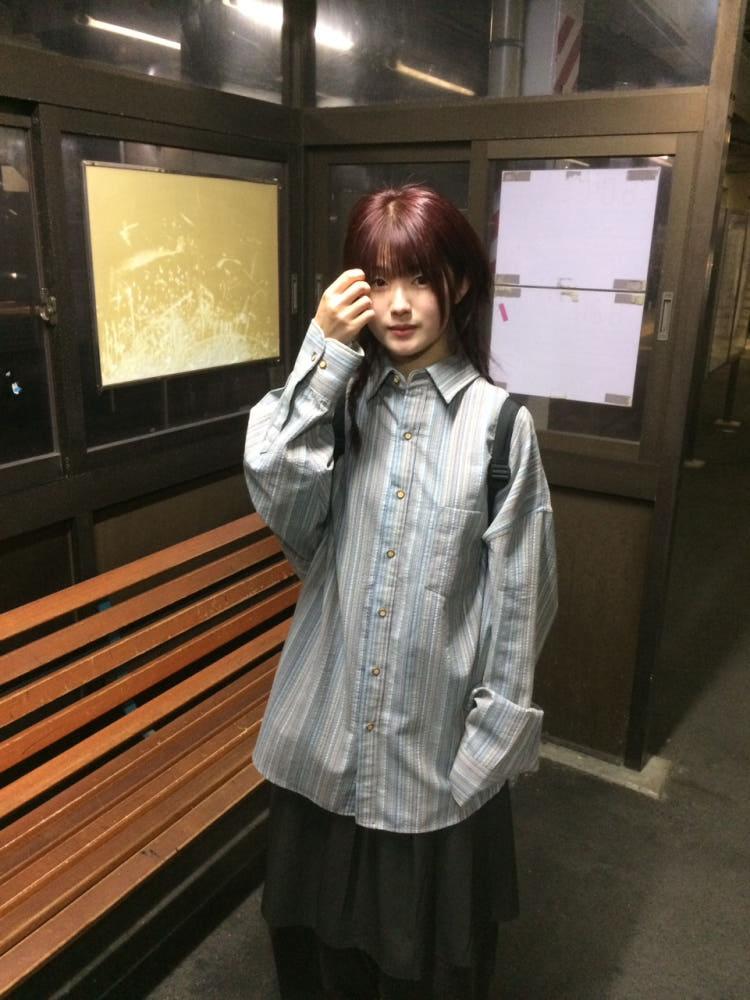 [unisex] 엔틱 포켓 시어서커 옥스포드 셔츠 (3 color)