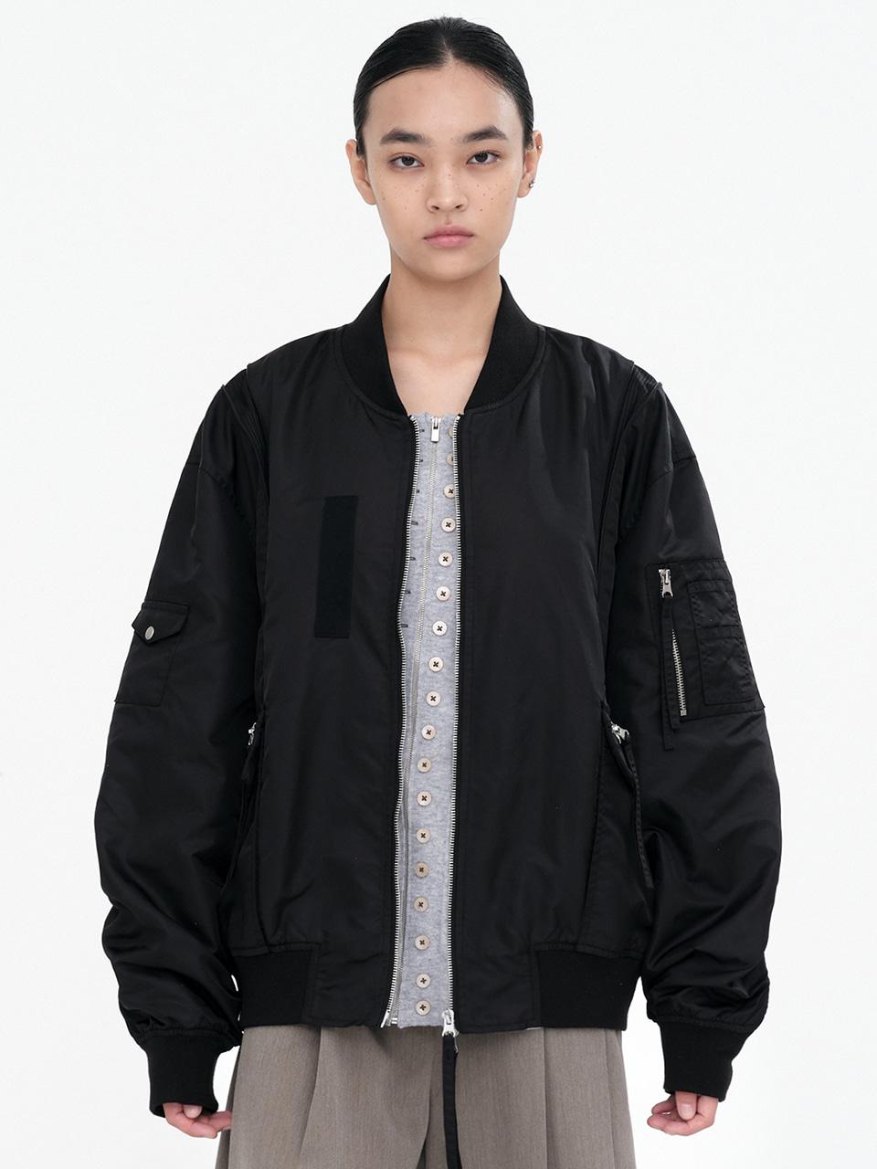 Blended Flight Jacket [Black]
