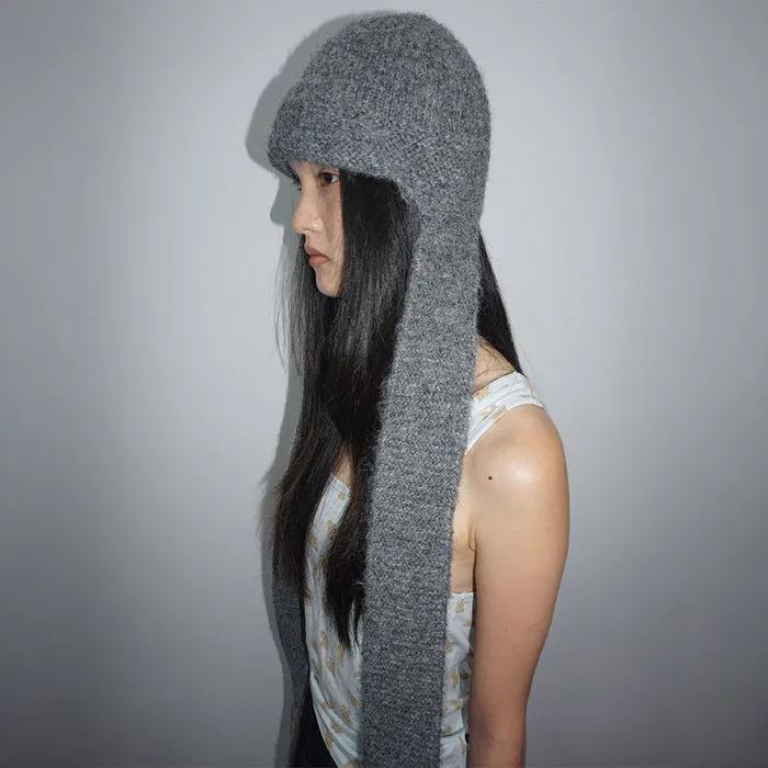 Flap Tail Beanie Charcoal