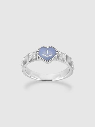 Heart butterfly miss ring