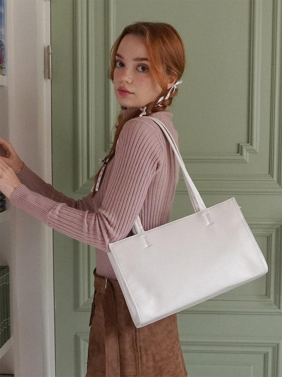 [Glossy bag_ivory]