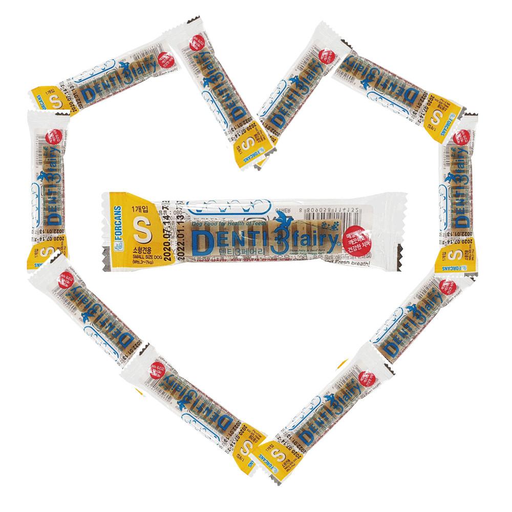강아지 개껌 간식 포켄스 덴티페어리 S 1P 대형견 아기 새끼