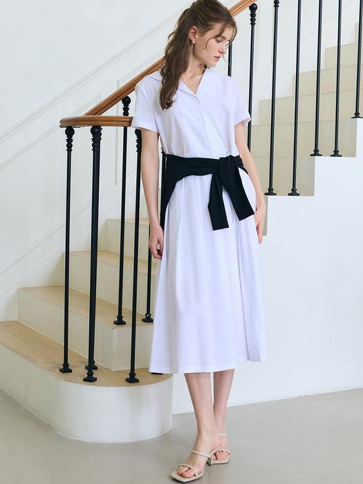 SAILOR COLLAR DRESS / WHITE