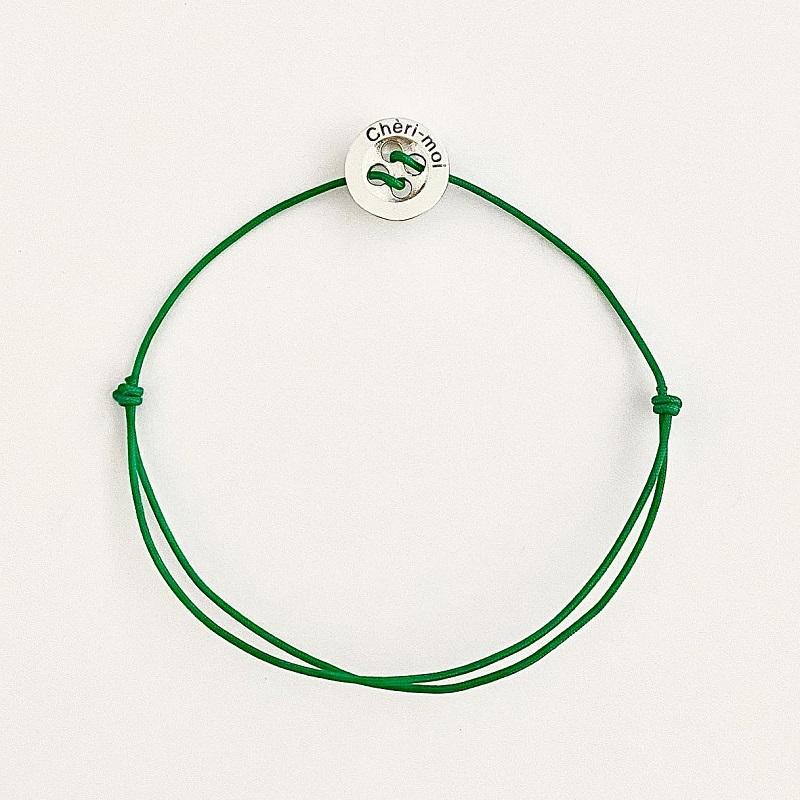 (1+1)실버 단추 실팔찌 10color/커플팔찌/우정팔찌