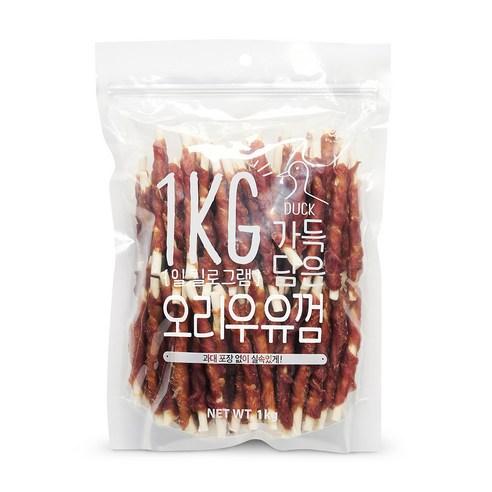 슈퍼츄 일킬로그램 가득담은 강아지 육포, 혼합맛(오리/우유), 1kg, 1개 - 건조간식/육포 | 쿠팡