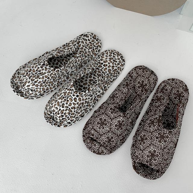 브론즈 호피 실내용슬리퍼 (거실화/면실내화/덧신/비행기실내화)