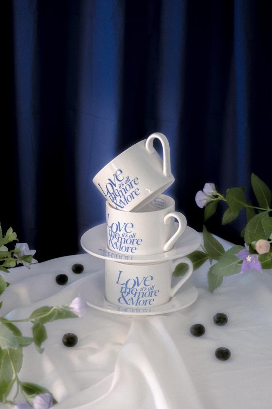 Blue Love Series .001 Cup & Saucer