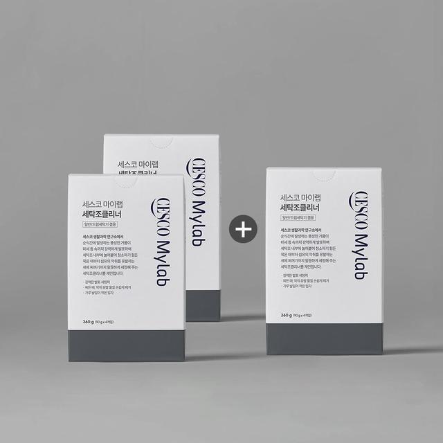 [2+1] 세스코 마이랩 세탁조클리너 12회분 (90g * 4개입) x 3개