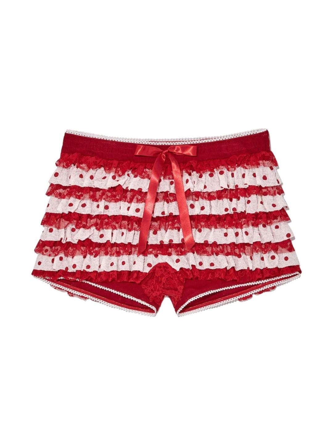 COCO DOT BLOOMER SHORTS (RED)