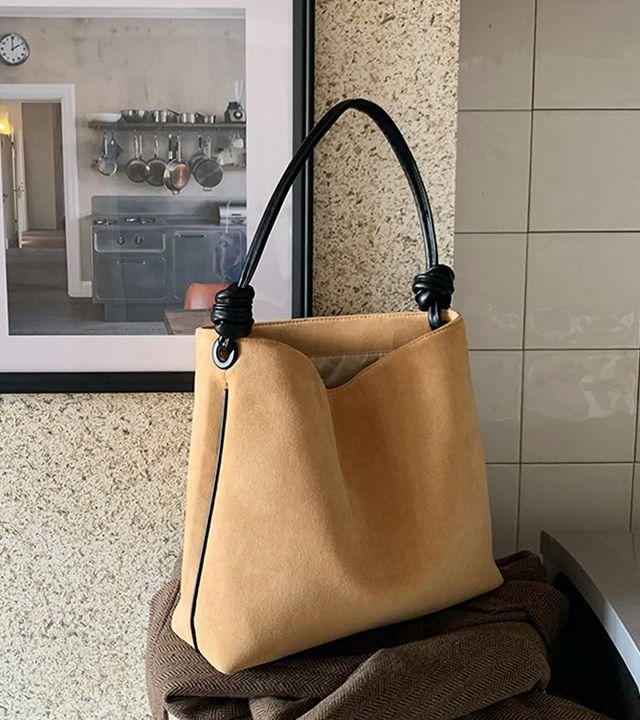 감성 스웨이드 숄더백 빅사이즈 호보가방 에코