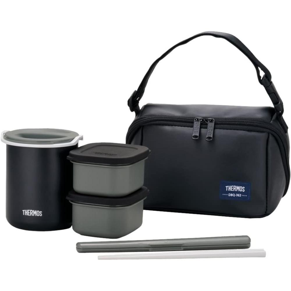 써모스 보온도시락 일본 수능 도시락통 블랙