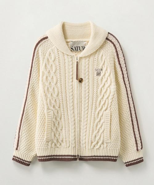 (W) 로턴 코위찬 니트 가디건 크림