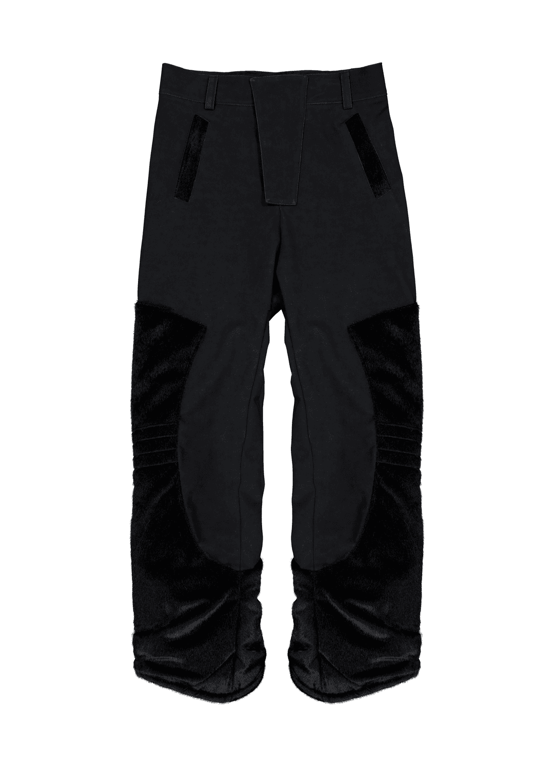 FUR ROCKET TROUSERS (BLACK)