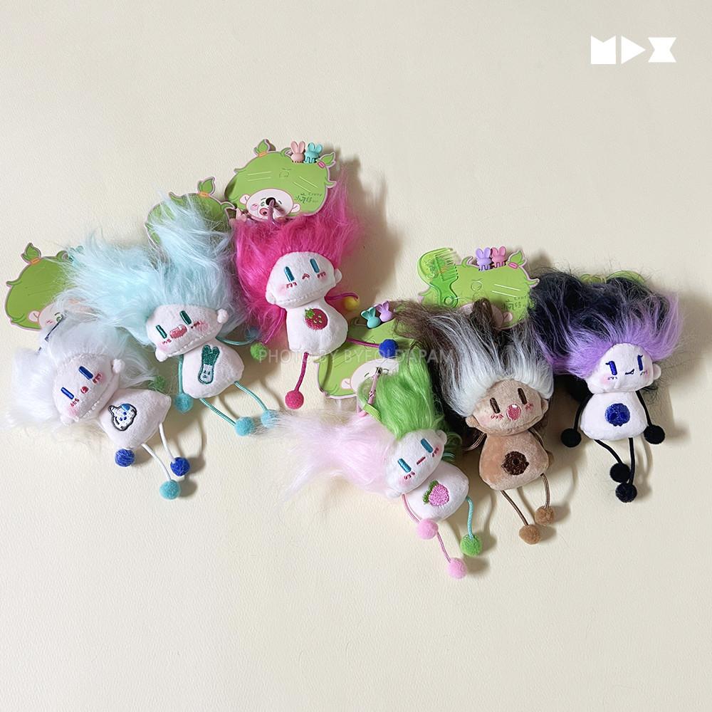 꾸미기 2탄 폼폼팔다리 아이돌 별자리 머리카락 헤어스타일 꾸미기 가방고리 키홀더 인형 키링 백꾸