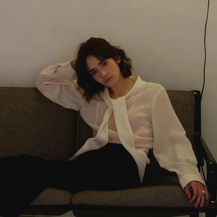 (5차)Draped tie blouse_cream