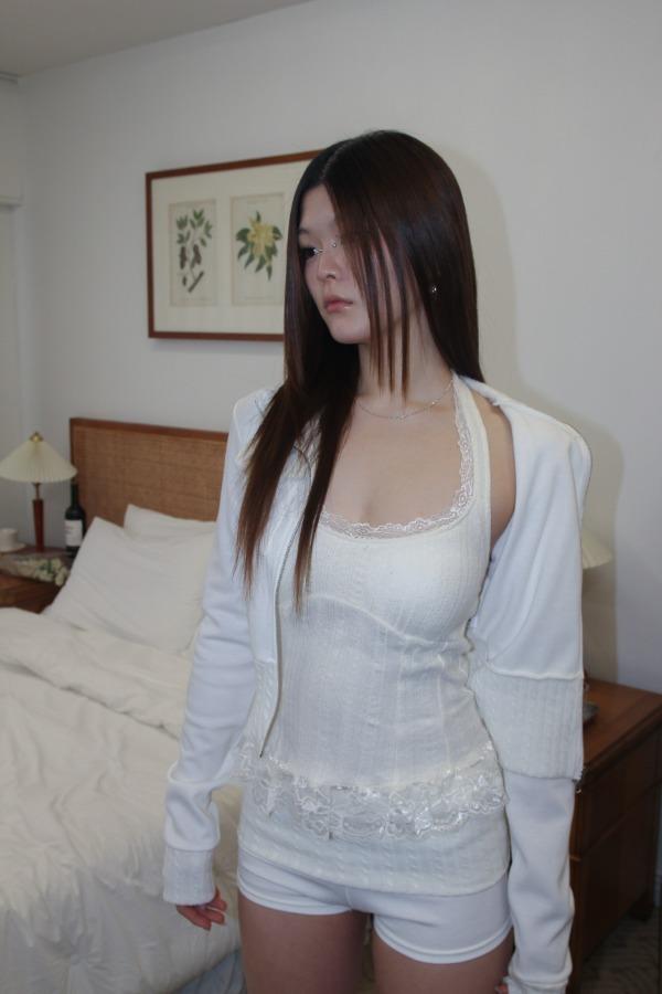 lace halter neck tank top