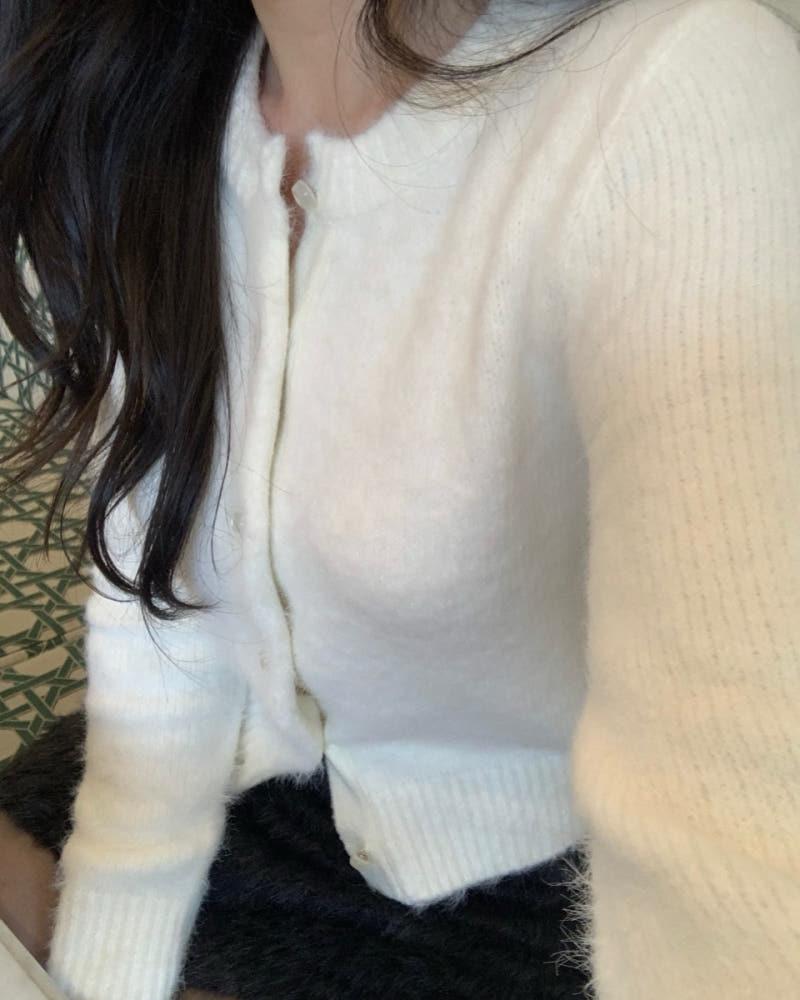 [프리마인] 웨이브 부클 니트 가디건 4color