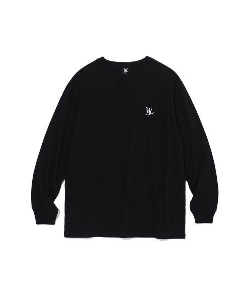 Signature Embroidery T-shirt - BLACK