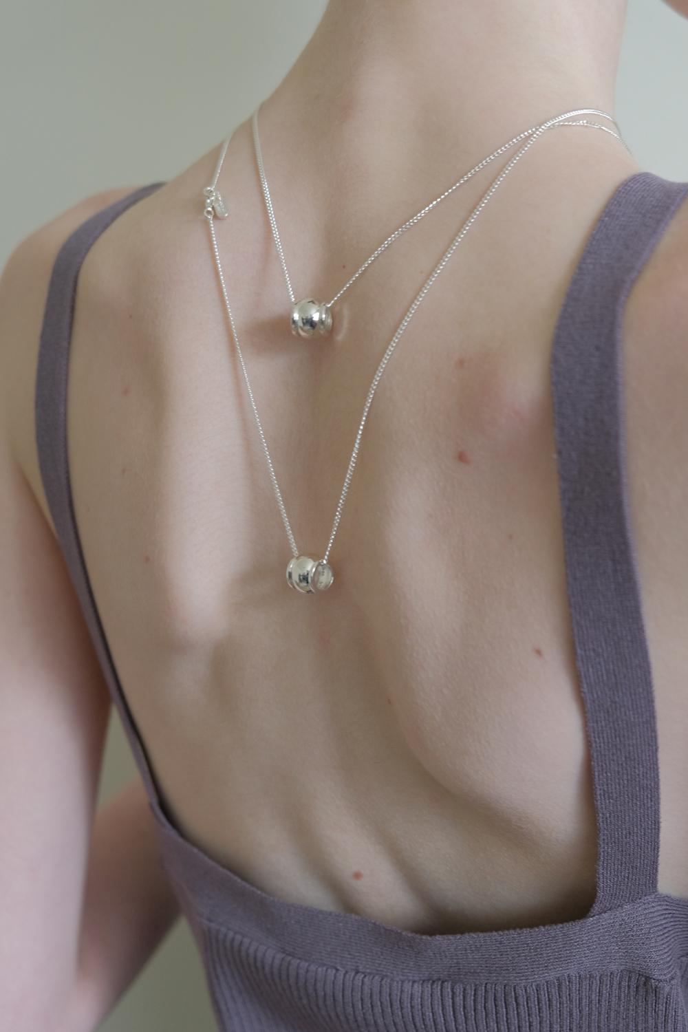 7차 예약배송[Label Line]﻿ 25SP Chunky Dome Necklace