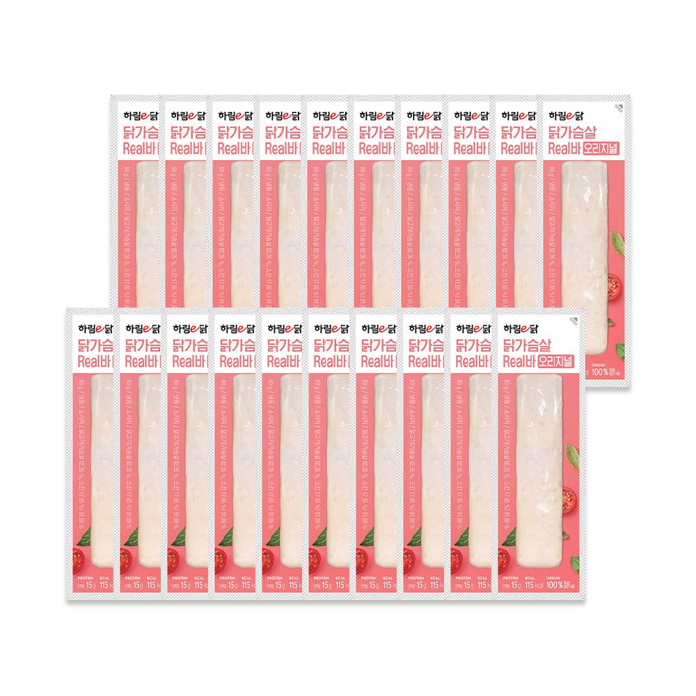 하림이닭 닭가슴살 리얼바 80g 20봉 [원산지:국산(전라북도 익산시)]