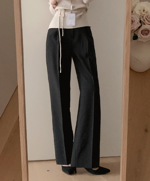 르아빈 핀턱 와이드 슬랙스 - 4color