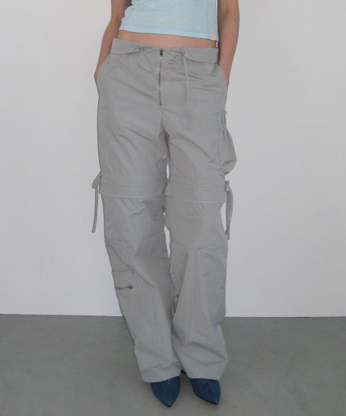타입서비스(TYPESERVICE)  Two Way Adjustable Cargo Pants [Gray] - 사이즈 & 후기 | 무신사