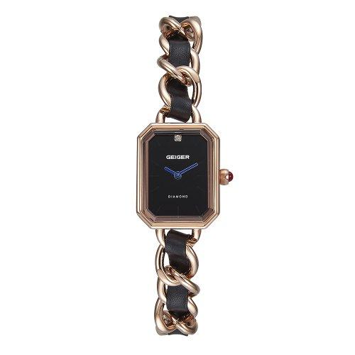 GE2002RG 여성 다이아 레더워치