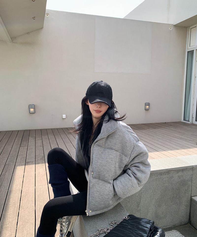 그레이 덕다운700+ 니트 패딩점퍼