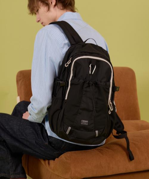 카라비너 메쉬 백팩 립스탑 블랙