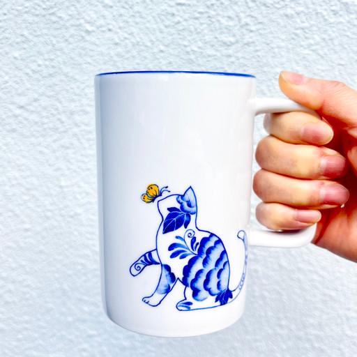 고양이 오리엔탈 빅머그 아이스아메리카노 머그