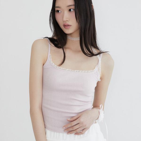 Frill lace Sleeveless (PINK)
