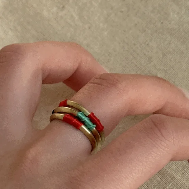 [CCNMADE][권진아님 착용] 매칭 반지(24color) / 핸드메이드 커플반지