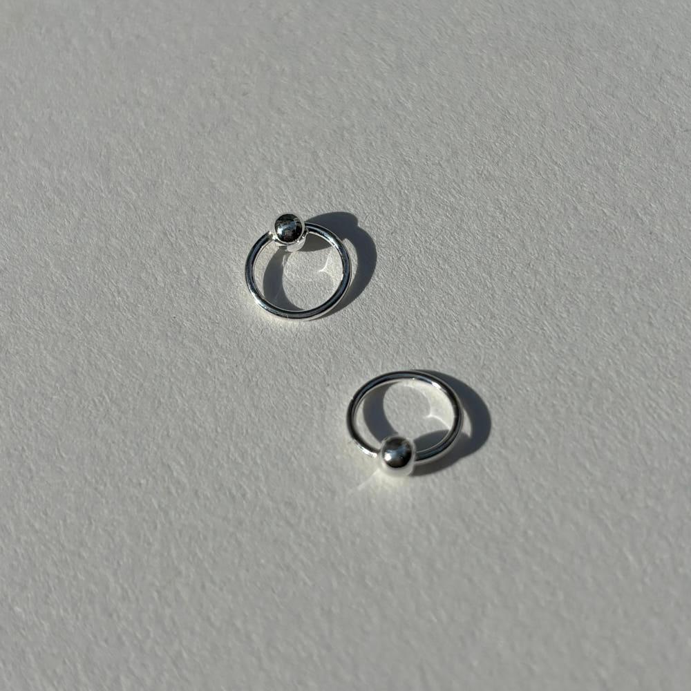 [실버925] 0.8mm 휘어쓰는 원볼링