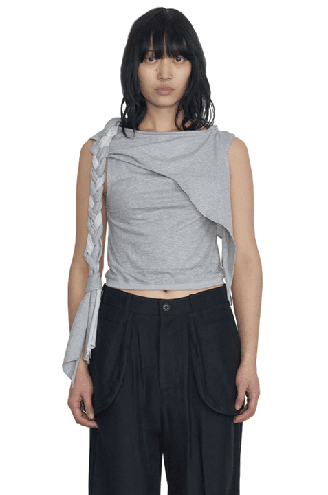 [3/27 예약발송] Braided Cape Tank, Heather