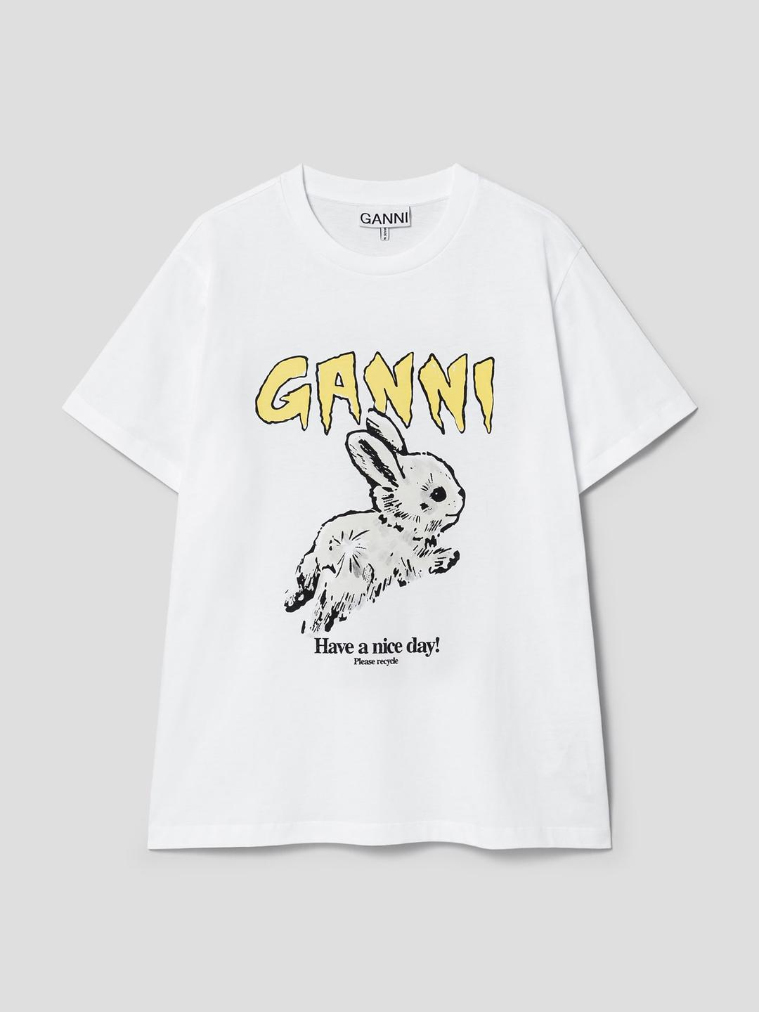 [EXCLUSIVE] Basic Jersey Bunny Relaxed T-shirt - Bright White