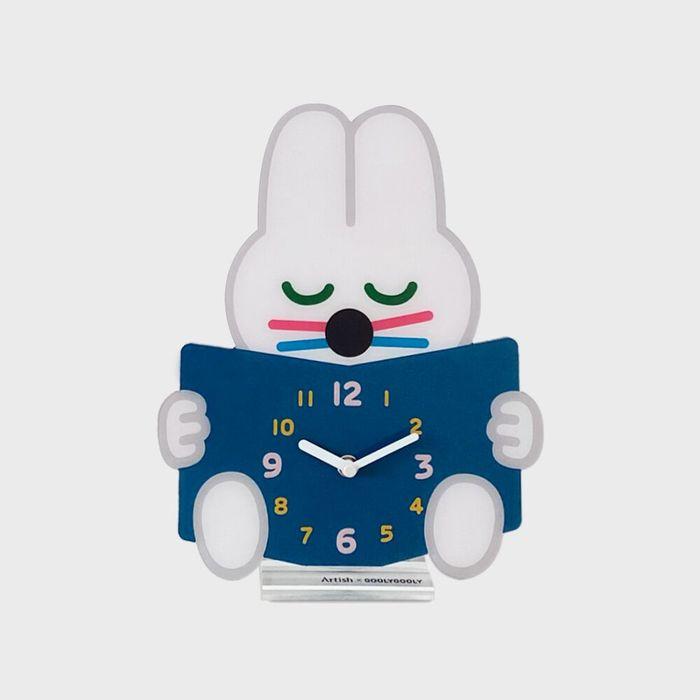 [모양시계] ﻿TONYBUNNY BOOKCLUB (BLUE)/ 굴리굴리(GOOLYGOOLY)