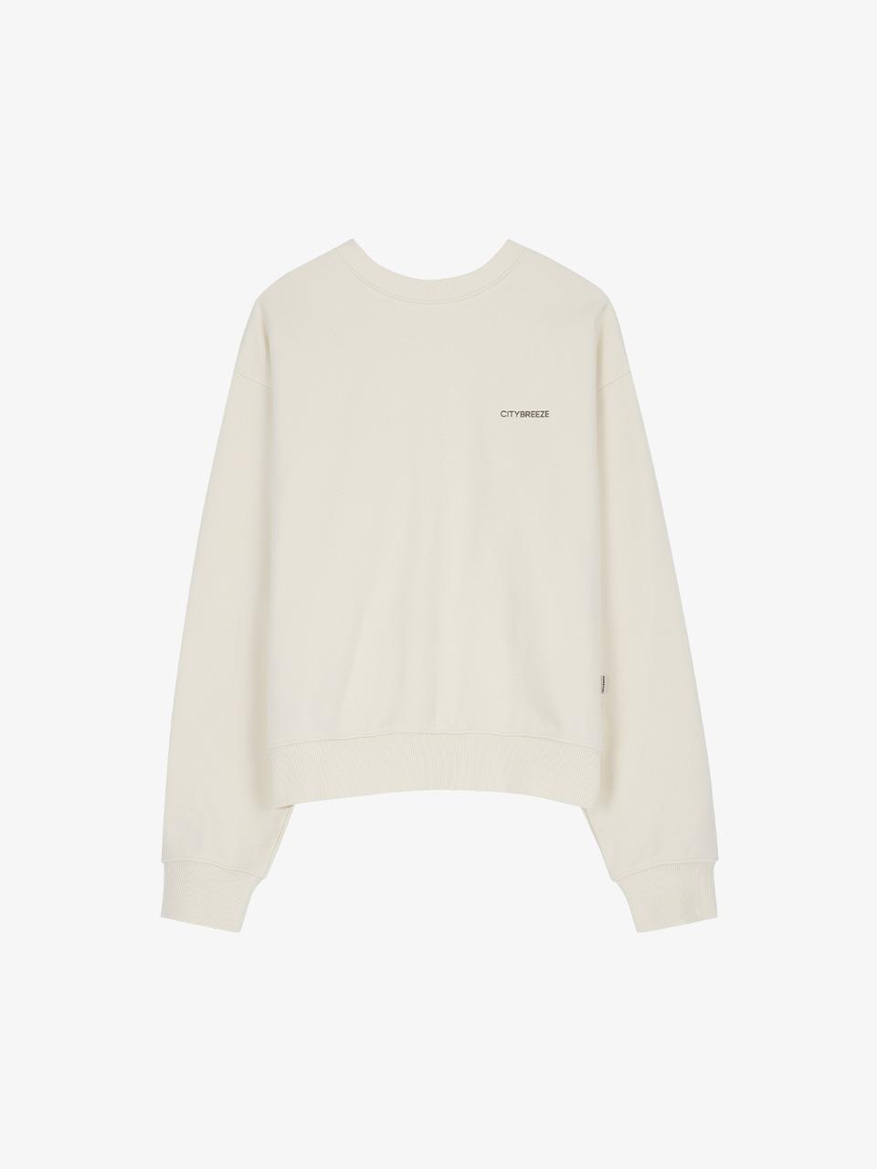에센셜 로고 스웨트셔츠_CREAM