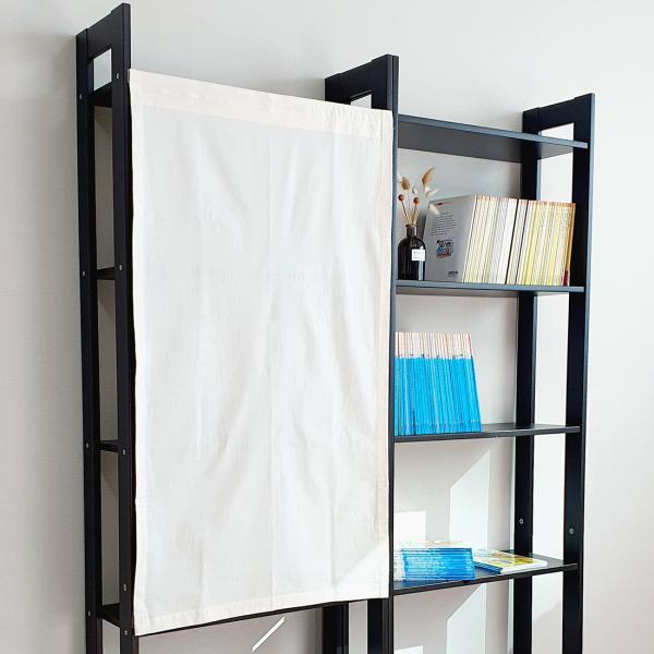 맞춤 광목 붙이는 벨크로 책장 선반 가리개/가림막 커튼
