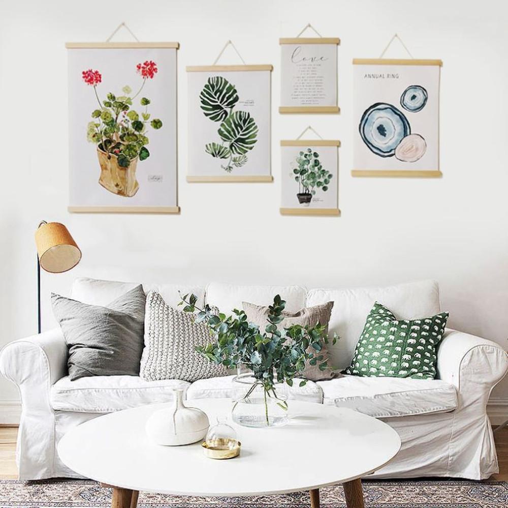 우드 행잉 프레임 자석액자 족자 벽걸이A4 A3 A2 포스터걸이 나무액자 티크